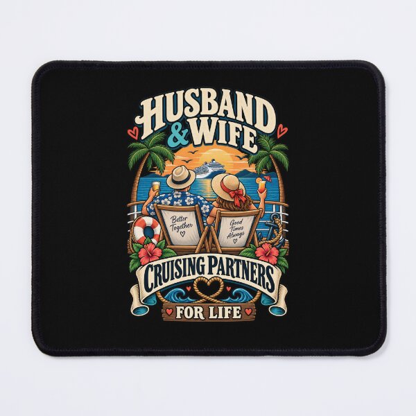 Item preview, Husband & Wife Cruising Partners For Life .. Cruise Couple Gift designed and sold by Ridaelb.