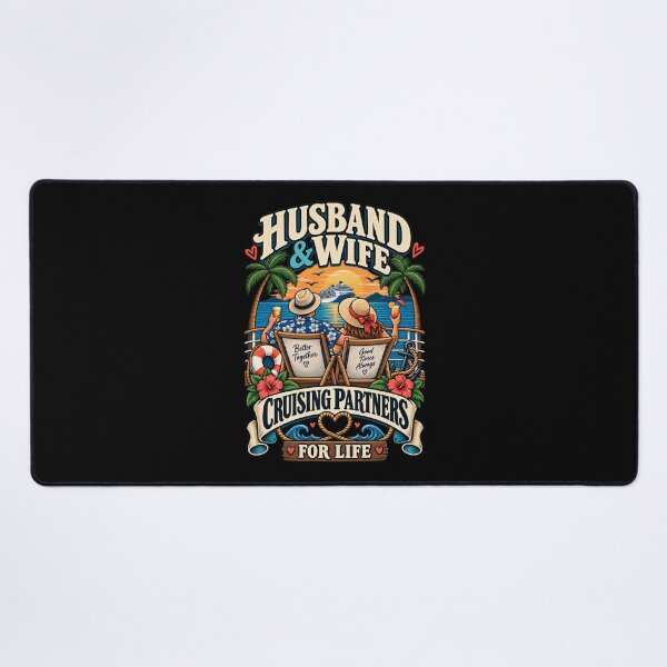 Item preview, Husband & Wife Cruising Partners For Life .. Cruise Couple Gift designed and sold by Ridaelb.