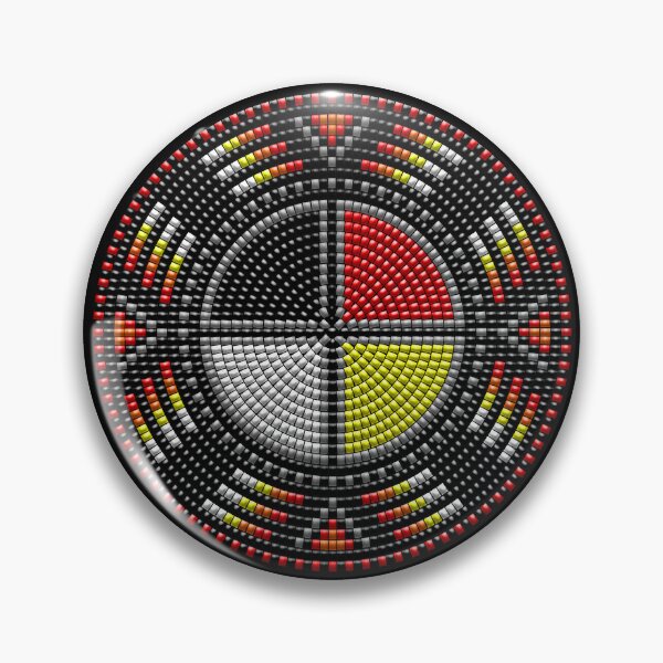 Item preview, NATIVE BEADED MEDALLION (B) 17 designed and sold by Garden Of Nightmares.