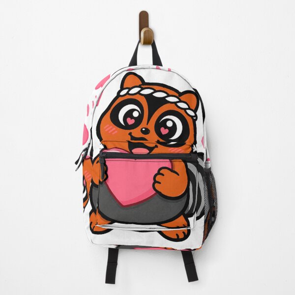 Item preview, Cute Tanuki Sticker — Starry Eyes & Hearts designed and sold by naruse-design.