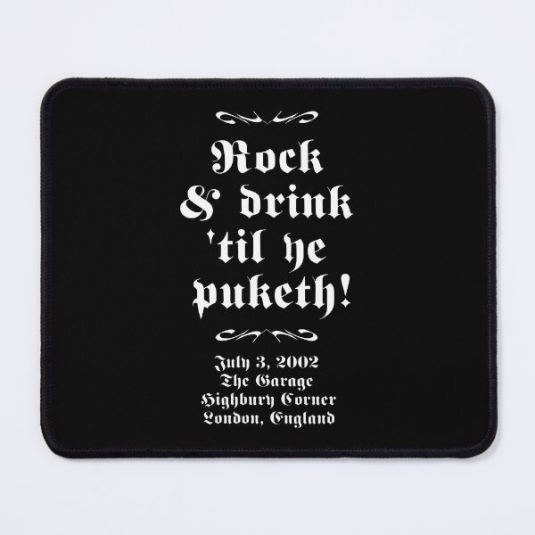 Item preview, The Garage Highbury Corner - July 3 2002 - Rock And Drink Til Ye Puketh designed and sold by lightylegal.