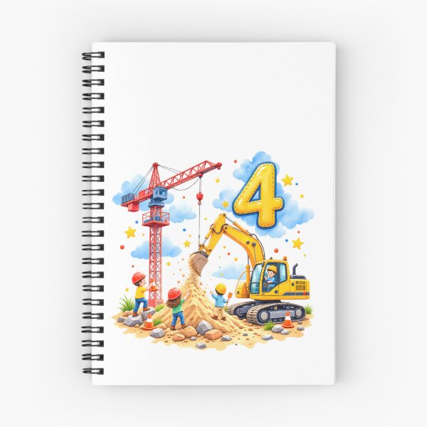 Item preview, Construction site scene for a birthday – 4 years designed and sold by bambinella.de.