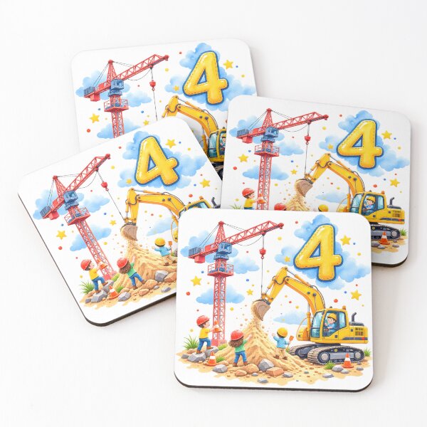 Item preview, Construction site scene for a birthday – 4 years designed and sold by bambinella.de.