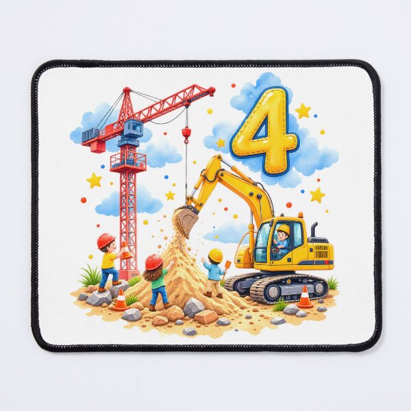 Item preview, Construction site scene for a birthday – 4 years designed and sold by bambinella.de.