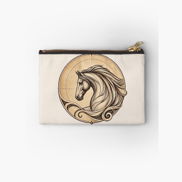 Item preview, Elegant horse in vintage Art Nouveau style designed and sold by thirtyonestars.