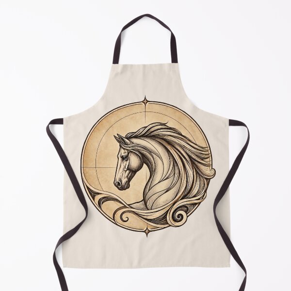 Item preview, Elegant horse in vintage Art Nouveau style designed and sold by thirtyonestars.
