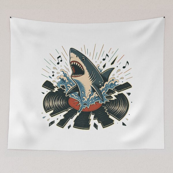 Item preview, Shark Vinyl designed and sold by RomaineEsposito.
