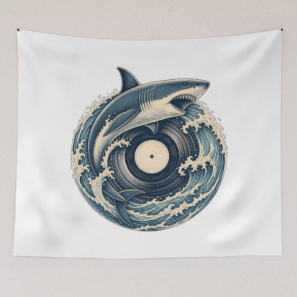 Item preview, Shark Vinyl designed and sold by RomaineEsposito.