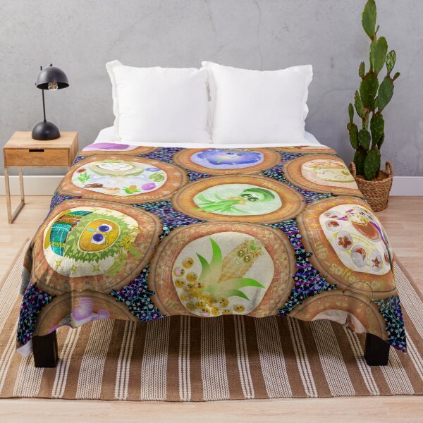 Item preview, Kawaii Thai Dessert UFO Fleet Seamless Pattern Space Coconut Terracotta designed and sold by Vector Loom Studio 9.