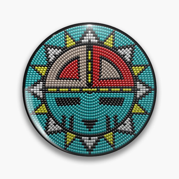 Item preview, NATIVE BEADED MEDALLION (B) 15 designed and sold by Garden Of Nightmares.