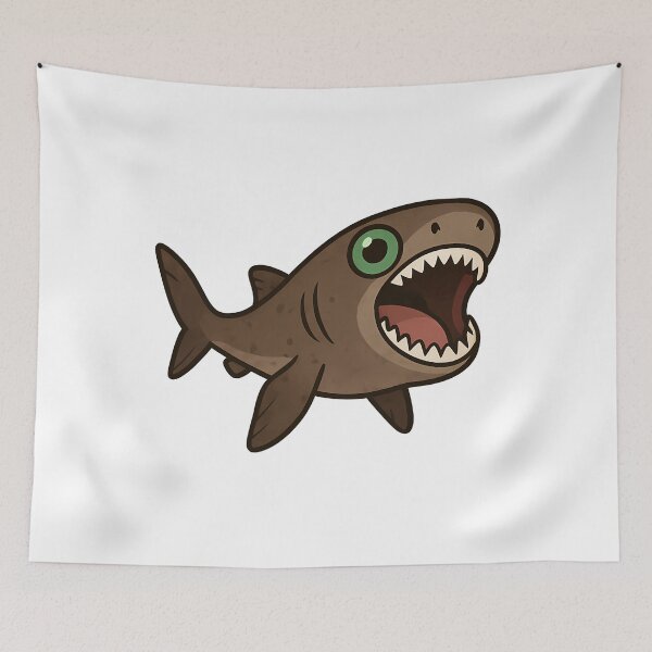 Item preview, Cookiecutter Shark Biting Ocean Vinyl designed and sold by RomaineEsposito.