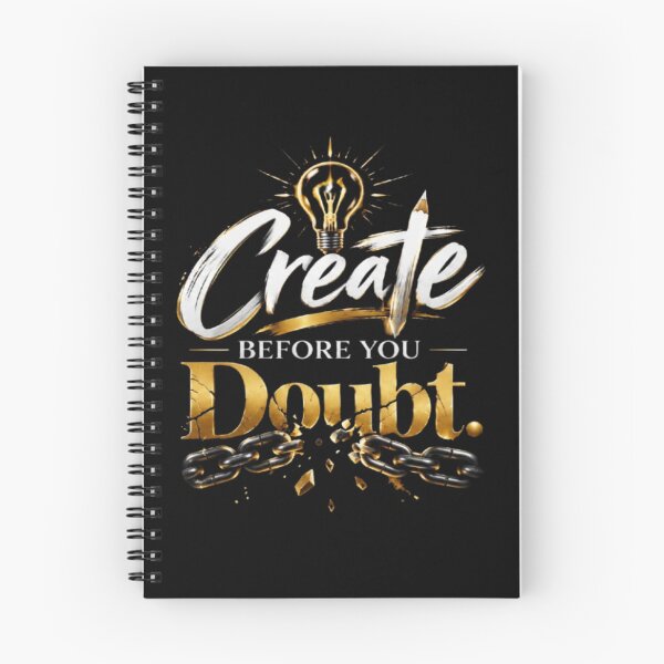 Item preview, Create Before You Doubt Motivational Creative Mindset Quote designed and sold by v6ziix.