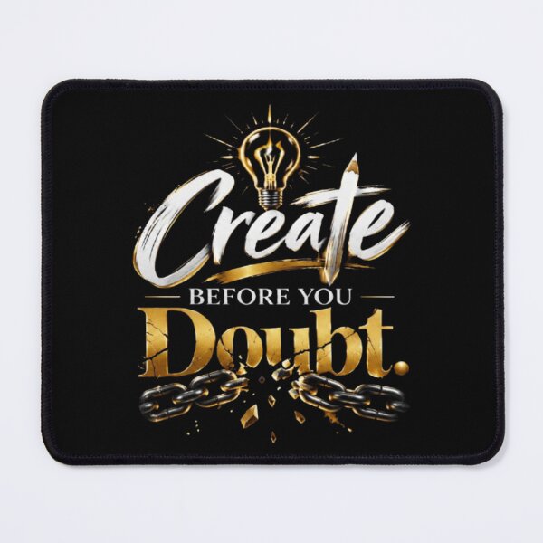 Item preview, Create Before You Doubt Motivational Creative Mindset Quote designed and sold by v6ziix.