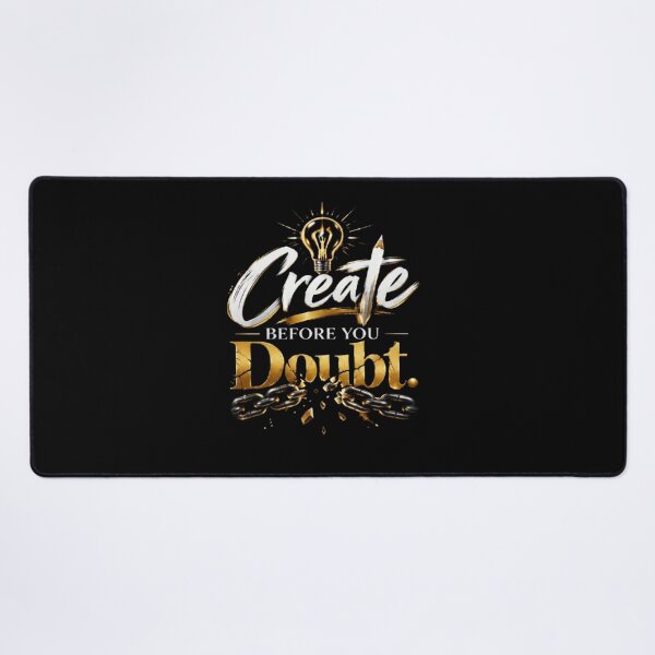 Item preview, Create Before You Doubt Motivational Creative Mindset Quote designed and sold by v6ziix.