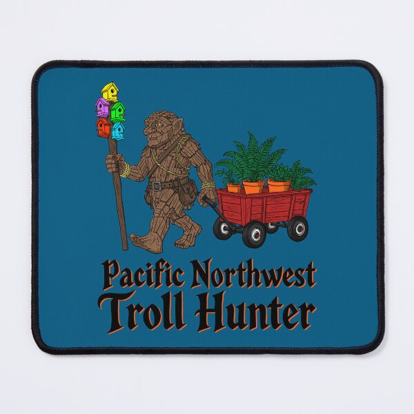 Item preview, Wooden Forest Troll Hunter Plant Wagon PNW Cryptid Gift designed and sold by Urban Muse And Sultry Hues.
