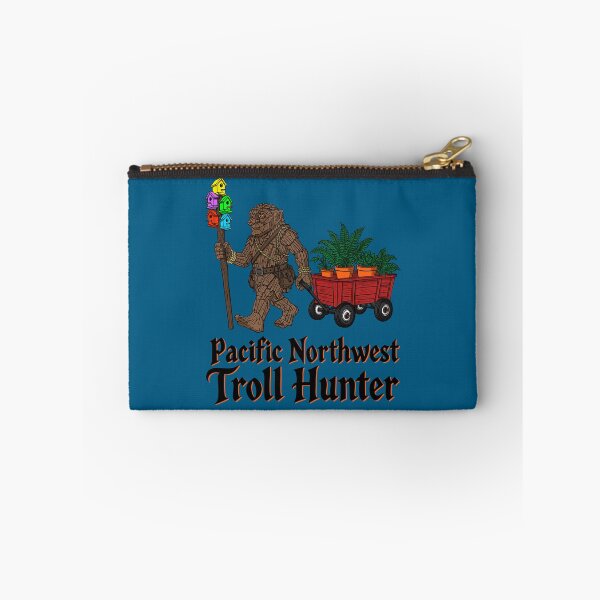 Item preview, Wooden Forest Troll Hunter Plant Wagon PNW Cryptid Gift designed and sold by Urban Muse And Sultry Hues.