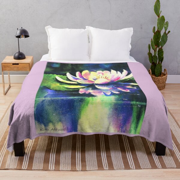 Item preview, Waterlily on Dark Background designed and sold by aswoa.