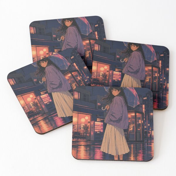 Item preview, Raindrops and City Lights Japanese Street Aesthetic designed and sold by vekotpu.