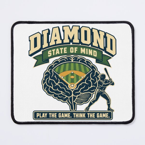 Item preview, Diamond State of Mind Baseball Brain designed and sold by Dresut.