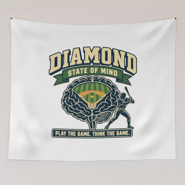 Item preview, Diamond State of Mind Baseball Brain designed and sold by Dresut.