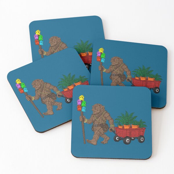 Item preview, Wooden Forest Troll Hunter Plant Wagon PNW Cryptid Gift designed and sold by Urban Muse And Sultry Hues.