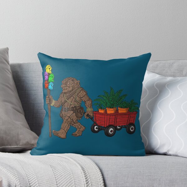 Item preview, Wooden Forest Troll Hunter Plant Wagon PNW Cryptid Gift designed and sold by Urban Muse And Sultry Hues.
