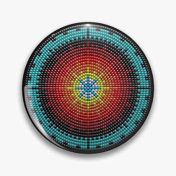 Item preview, NATIVE BEADED MEDALLION (B) 13 designed and sold by Garden Of Nightmares.