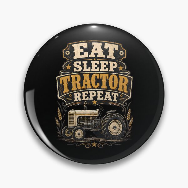 Item preview, Eat Sleep Tractor Repeat Funny Vintage Farm designed and sold by CalmDownZone ⭐️⭐️⭐️⭐️⭐️.