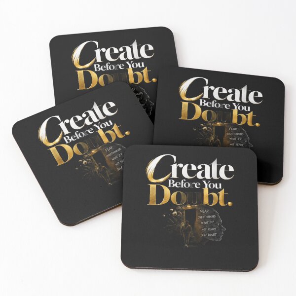 Item preview, Create Before You Doubt – Motivational Creative Mindset Quote designed and sold by v6ziix.