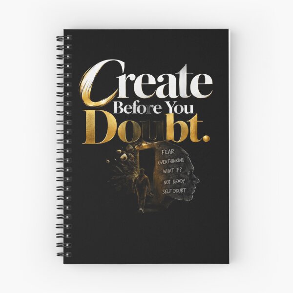 Item preview, Create Before You Doubt – Motivational Creative Mindset Quote designed and sold by v6ziix.