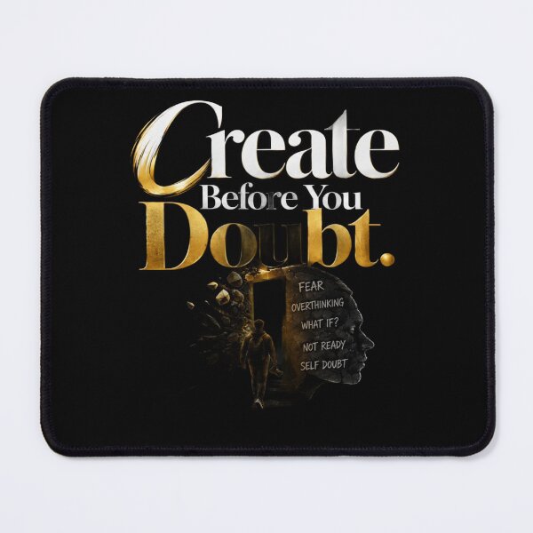 Item preview, Create Before You Doubt – Motivational Creative Mindset Quote designed and sold by v6ziix.