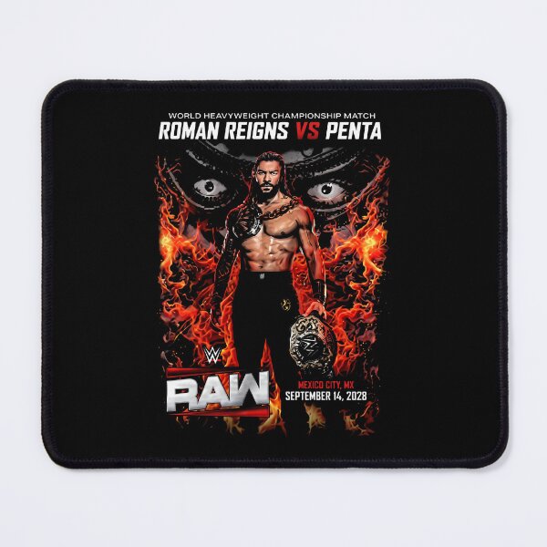 Item preview, Roman Reigns - Penta - World Heavyweight Championship Match - Monday Night Raw - Mexico City designed and sold by lightylegal.