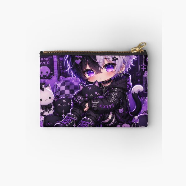 Item preview, Gothic Neko Boy – Kawaii Gamer Cat Aesthetic designed and sold by Revyra Design .