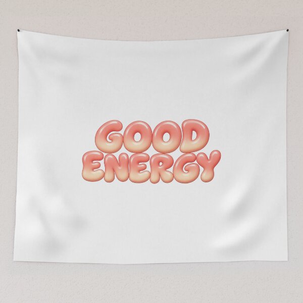 Item preview, Good Energy Pastel Bubble Text designed and sold by Inkworksbyshery.