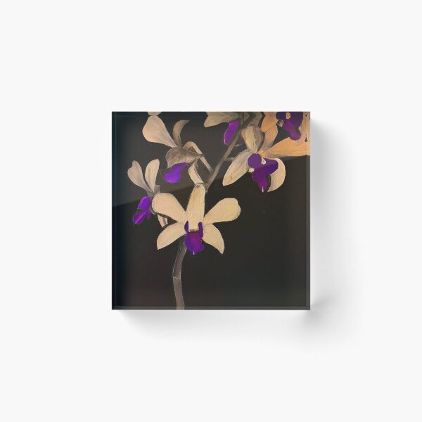 Item preview, Black and White Purple Orchids designed and sold by Art-by-Cucullu.