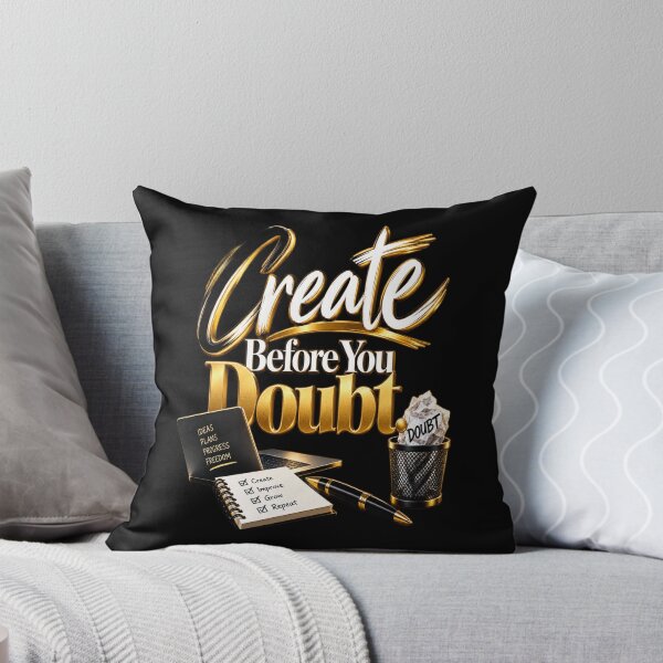 Item preview, Create Before You Doubt  Motivational Creative Mindset Quote designed and sold by v6ziix.