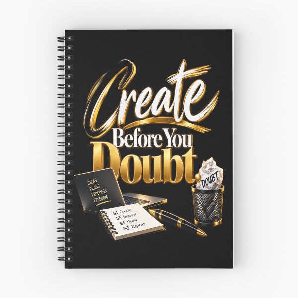Item preview, Create Before You Doubt Motivational Creative Mindset Quote designed and sold by v6ziix.
