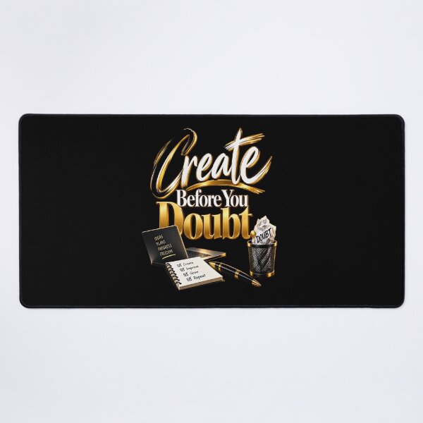 Item preview, Create Before You Doubt Motivational Creative Mindset Quote designed and sold by v6ziix.