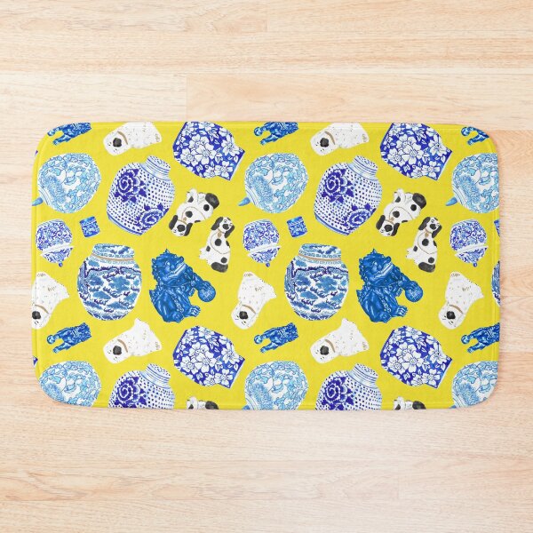 Item preview, Chinoiserie Curiosity Cabinet Canary Yellow designed and sold by YesterdayColl.