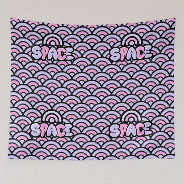 Item preview, Green Ghost Road Space Pattern designed and sold by GtotheWALL.