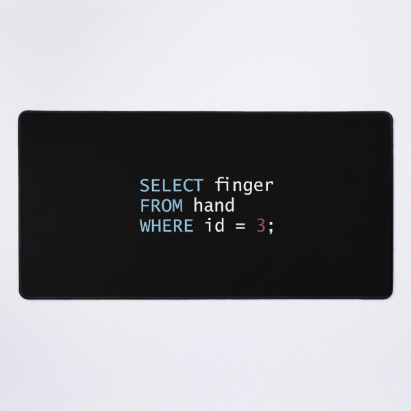 Item preview, Select Finger From Hand Where Id Equals 3 designed and sold by lightylegal.