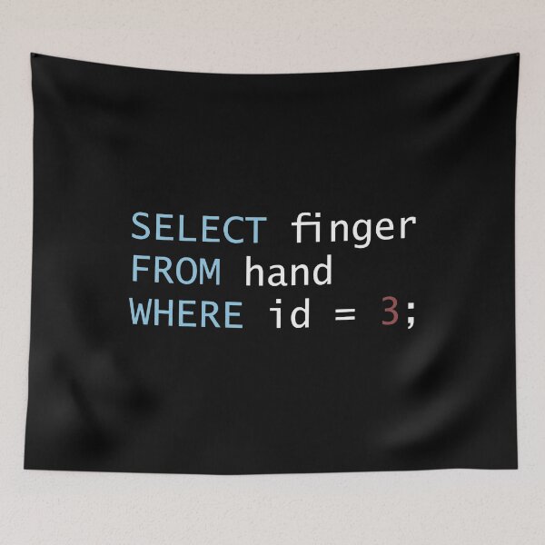 Item preview, Select Finger From Hand Where Id Equals 3 designed and sold by lightylegal.