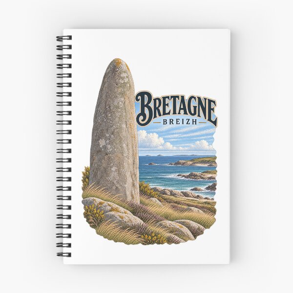Item preview, Brittany Menhir Breton Coastal Heritage Art designed and sold by Larkfound Studio.