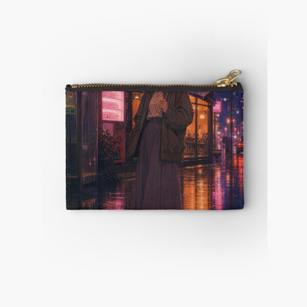 Item preview, Rainy Night Reflection Tokyo Retro Anime Art designed and sold by vekotpu.