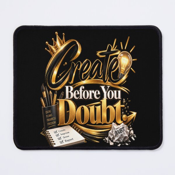 Item preview, Create Before You Doubt Motivational Creative Mindset Quote designed and sold by v6ziix.