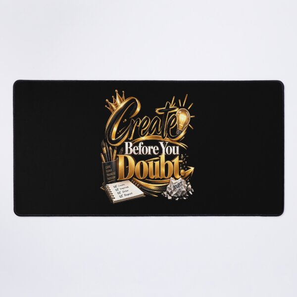 Item preview, Create Before You Doubt Motivational Creative Mindset Quote designed and sold by v6ziix.