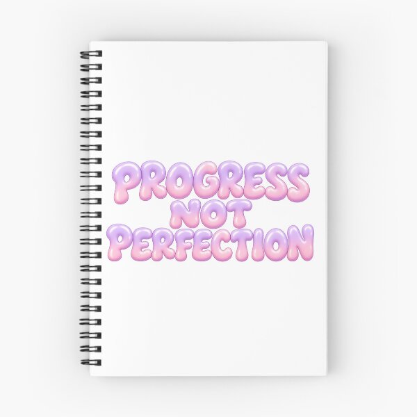 Item preview, Progress Not Perfection Pastel Bubble Text designed and sold by Inkworksbyshery.