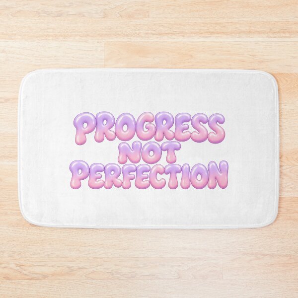 Item preview, Progress Not Perfection Pastel Bubble Text designed and sold by Inkworksbyshery.