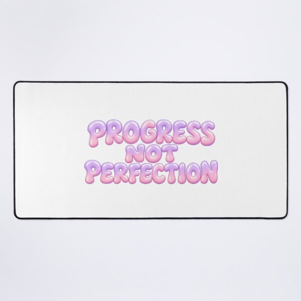 Item preview, Progress Not Perfection Pastel Bubble Text designed and sold by Inkworksbyshery.