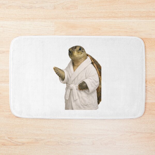 Item preview, Green Sea Turtle Fluffy Bathrobe designed and sold by Sillytoe.